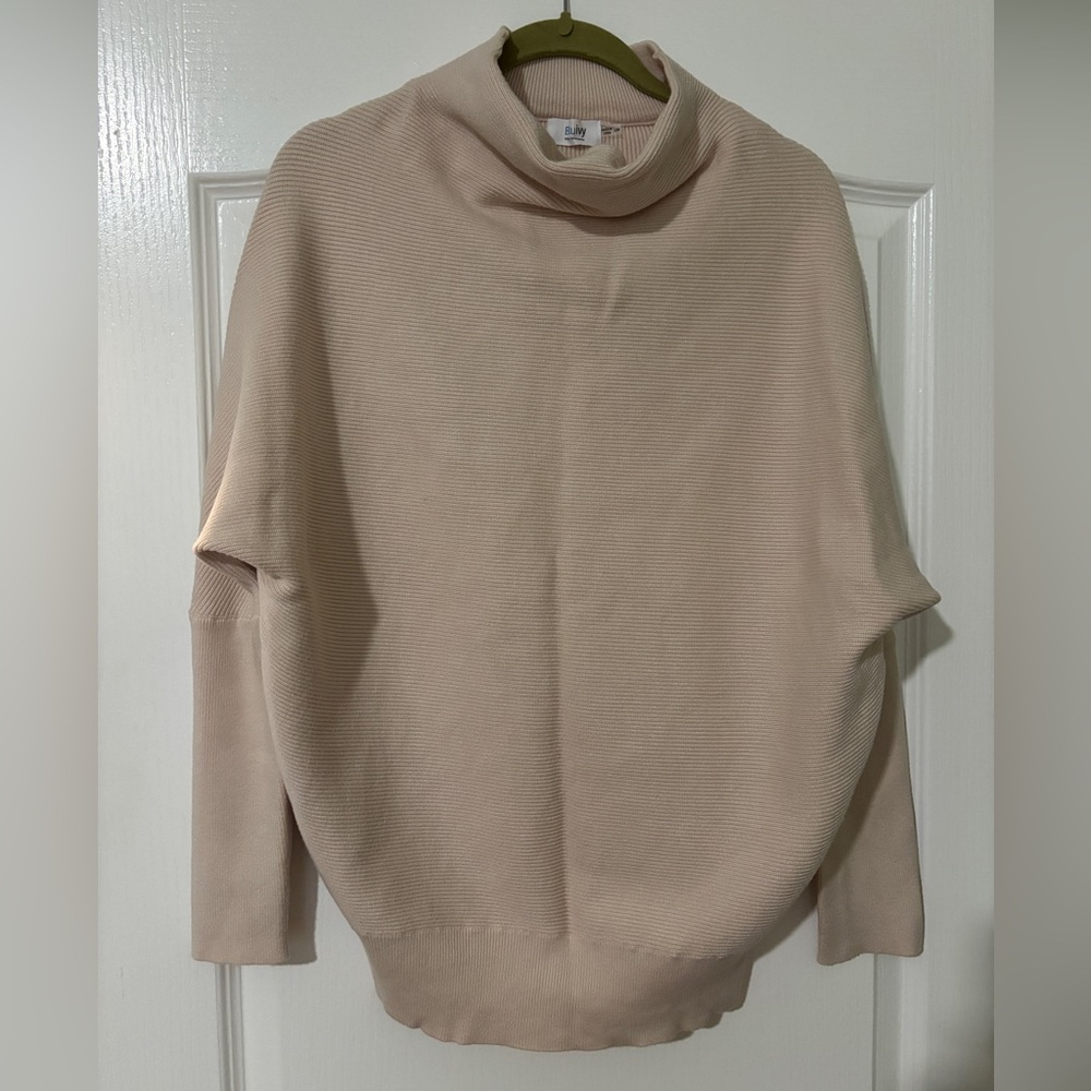 Bluivy Soft Beige Cowl Neck Sweater